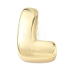 Brass Initial Beads KK-B167-27G-01L-1