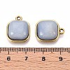 Natural Grey Labradorite Square Pendants STAS-N109-211B-G-3