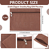 Cloth Zipper Jewelry Bag Gift Pouches ABAG-WH0040-53G-2