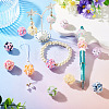 Handmade Rhinestone Clay Pave Beads CLAY-TAC0015-02C-7