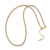 2.5MM Round Nylon Cotton Cord Necklace Making NJEW-C106-01G-2