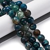 Natural Dragon Veins Agate(Dyed & Heated) Beads Strands G-K390-A01-01-2