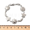 Brass Link Bracelets for Women BJEW-C118-01P-6