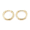 Brass Huggie Hoop Earrings X-KK-D063-04G-1