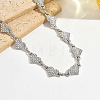 Alloy Crystal Rhinestone Heart Link Waist Chains for Women WGA2267-01-3