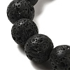 12.5mm Round Natural Lava Rock Braided Bead Bracelets for Women Men BJEW-C060-01P-2