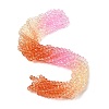 Transparent Painted Glass Beads Strands DGLA-A034-T6mm-A20-1