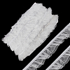 Polyester Pleated Elastic Lace Trim DIY-WH0656-82A-1