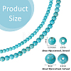 2 Strands 2 Styles Synthetic Turquoise Beads Strands G-PH0003-48D-2