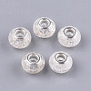 Crackle Resin European Beads RPDL-S012-B16-1