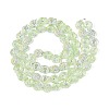 Electroplate Transparent Glass Beads Strands EGLA-Q136-02A-08-2