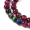 Grade AB Natural Tiger Eye Beads Strands G-F591-18-6mm-06-5