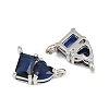 Brass Pave Cubic Zirconia Charms CU-CBA6A75-04P-08-2
