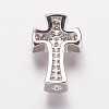 Brass Cubic Zirconia Beads LS-KK-P134-09P-2