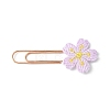 Polyester Embroidered Flower Bookmarks AJEW-JK00280-2