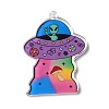 Space Theme Translucent Resin Pendants RESI-K019-11C-2