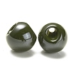 Opaque Acrylic Beads OACR-G012-01G-2