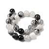 Natural Black Rutilated Quartz Beads Strands G-D295-8mm-3