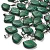 Synthetic Malachite Pendants G-Z067-05P-09-1