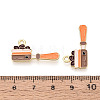 Alloy and Enamel Pendants PALLOY-T093-10G-3