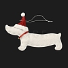 Dachshund Non-woven Fabric Pendant Decorations HJEW-R125-04-3