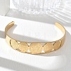 Religion 201 Stainless Steel Saint Benedict Hollow Open Cuff Bangles SA-CBA3211-01G-2
