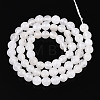 Dyed Natural White Jade Beads Strands G-T139-6mm-60-26-2
