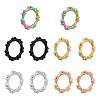 10Pcs 5 Colors 304 Stainless Steel Linking Rings STAS-DC0013-02-1