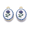 Valentine's Day Printed Alloy Pendants PALLOY-SZC0008-05D-1