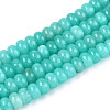 Dyed Natural White Jade Beads Strands X-G-T139-59A-10-4