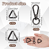 8Pcs Zinc Alloy Swivel Clasps FIND-GA0005-37B-2