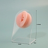 Silicone Soft Flexible Model Left Ear Earrings Storage Rack PW-WG33020-01-3