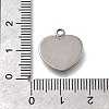 304 Stainless Steel Pendants STAS-C119-07P-3