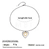 Duo Tone 04 Stainless Steel Pendant Necklaces for Women WGB6C44-01-2