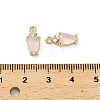 Brass Micro Pave Cubic Zirconia Pendants KK-P301-02G-01-3