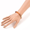 Round Natural & Synthetic Gemstone Beaded Stretch Bracelets BJEW-JB05595-3