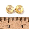 Rack Plating Brass Pave Clear Cubic Zirconia Spacer Beads KK-M285-15G-3