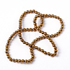 Non-Magnetic Synthetic Hematite Beads Strands LS-G-G091-4mm-1-3