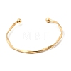 304 Stainless Steel Cuff Bangles for Women BJEW-D407-01G-2