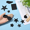Gorgecraft 20pcs 10 style Star/Flower/Heart Iron on Cloth Patches PATC-GF0001-30-3