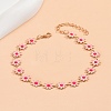 Flower Alloy Enamel Anklets WG8DD7D-01-3