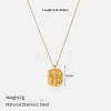 304 Stainless Steel Embossed Pendant Necklaces WG4C9E8-01-2