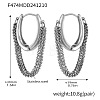 304 Stainless Steel Hoop Earrings FS-WGF65B4-02-1