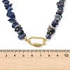 Natural & Synthetic Mixed Gemstone Chip Beaded Necklaces NJEW-JN06275-5