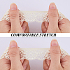 10 Yards Polyester Elastic Lace Trim OCOR-WH0086-04B-6