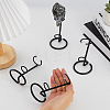 6Pcs Alloy Crystal Sphere Display Stands DJEW-DC0001-23EB-3