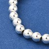 Electroplated Synthetic Magnetic Hematite Beads Strands G-I364-D01-S-4