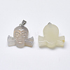 Natural White Agate Pendants G-T122-28A-2