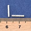 Brass Textured Tube Beads KK-H250-01A-S-3