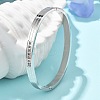 304 Stainless Steel Rhinestone Bangles for Women BJEW-Z092-17P-1